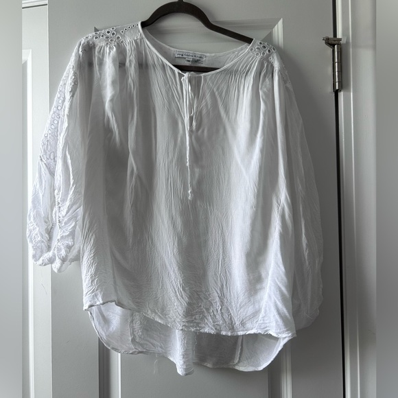 White bohemian blouse - Picture 2 of 5